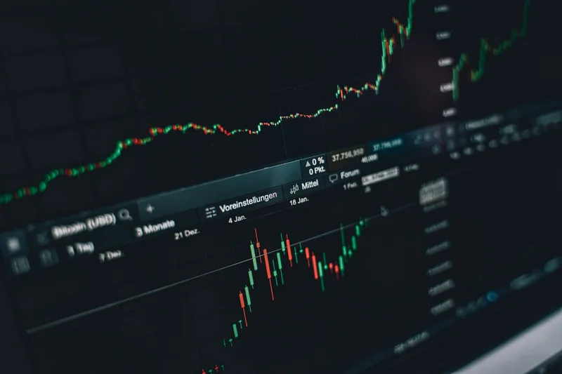 Digital cryptocurrency market data display representing finance YouTube channel content